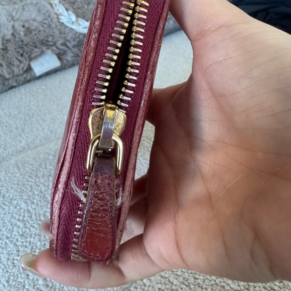 Miu Miu Vintage Matelassé Nappa Leather Wallet Long Burgundy Red - Picture 6 of 8